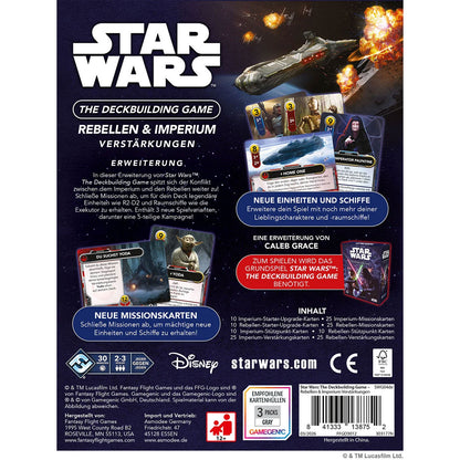 Star Wars: The Deckbuilding Game - Rebellen & Imperium Verstärkungen Rückseite