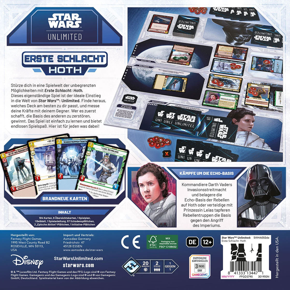 Star Wars: Unlimited - Erste Schlacht: Hoth Rückseite