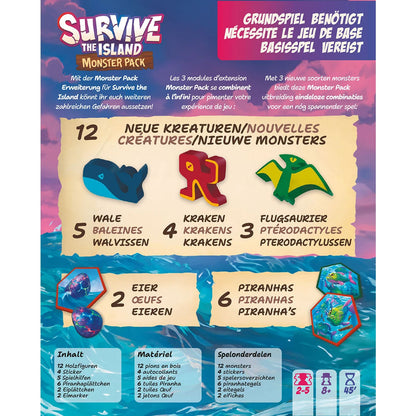 Survive the Island: Monster Pack Rückseite