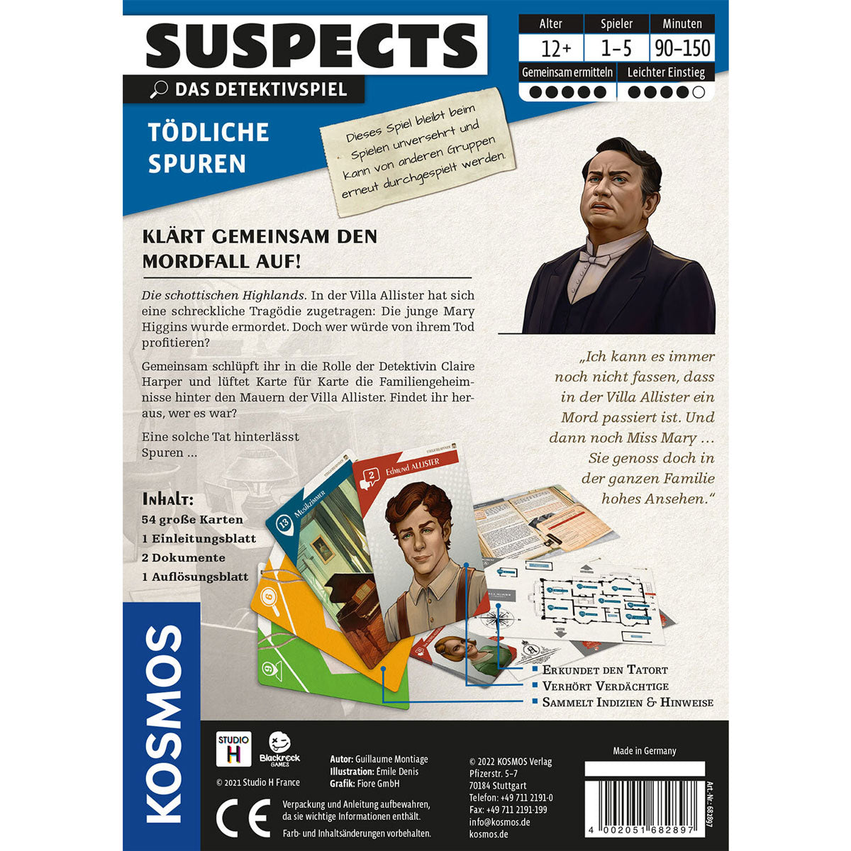 Suspects - Tödliche Spuren Rückseite