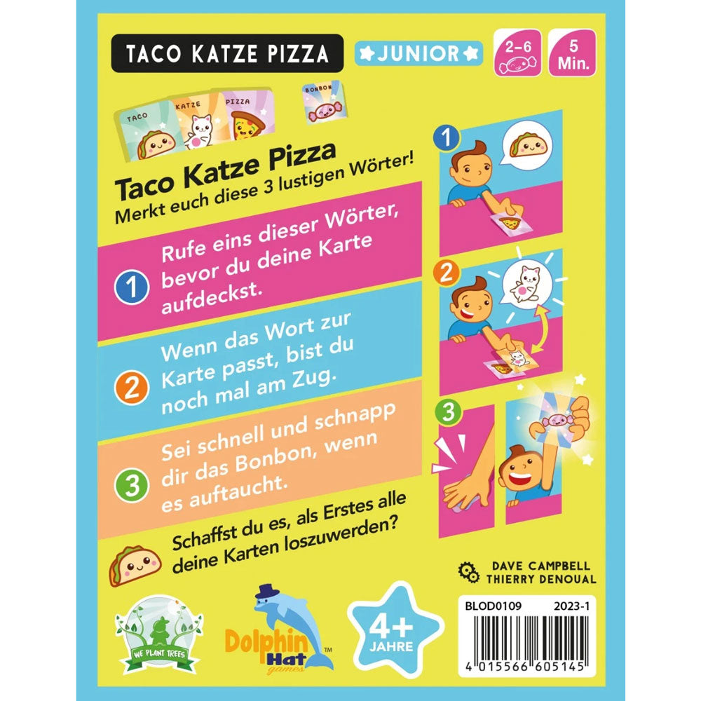 Taco Katze Pizza Junior Rückseite