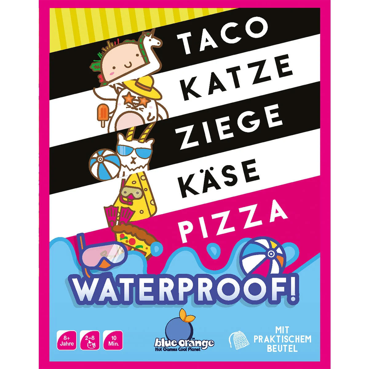 Taco Katze Ziege Käse Pizza Waterproof Cover