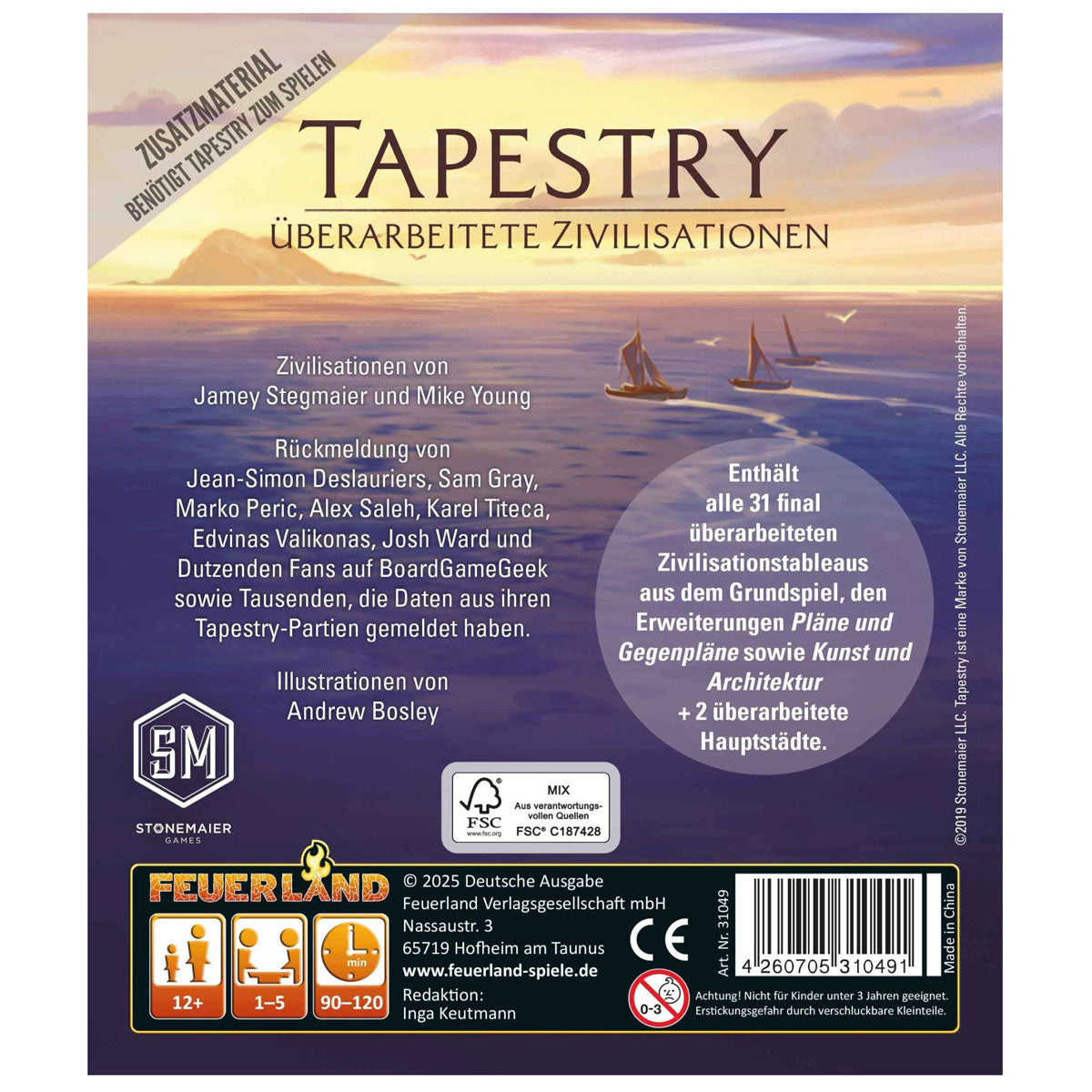 Tapestry: Überarbeitete Zivilisationen