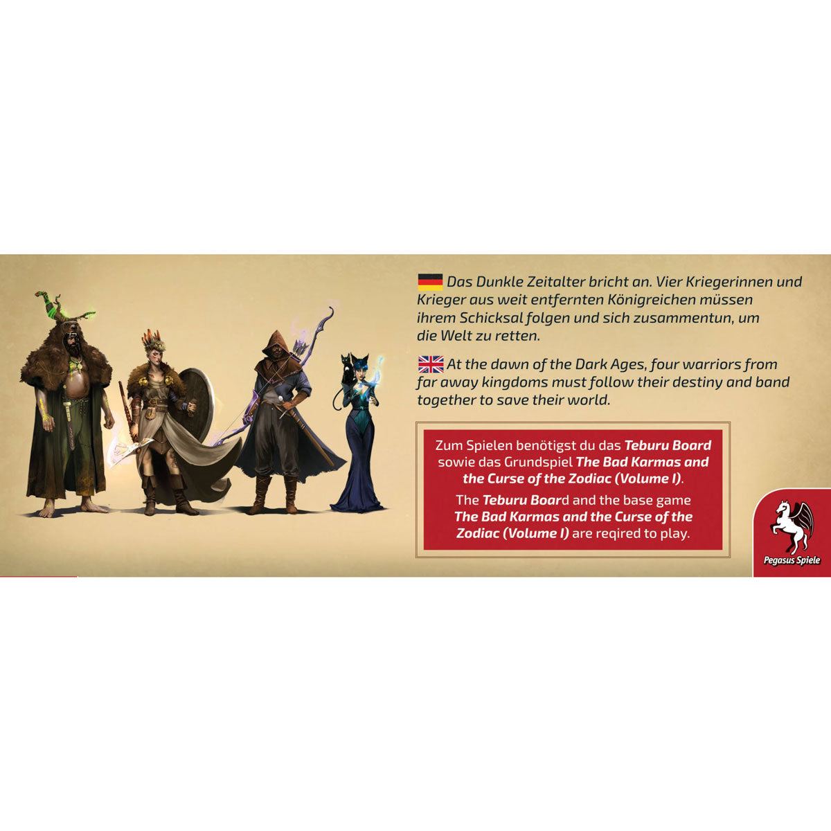 Teburu: The Bad Karmas and The Curse of the Zodiac - The Dark Ages Rückseite
