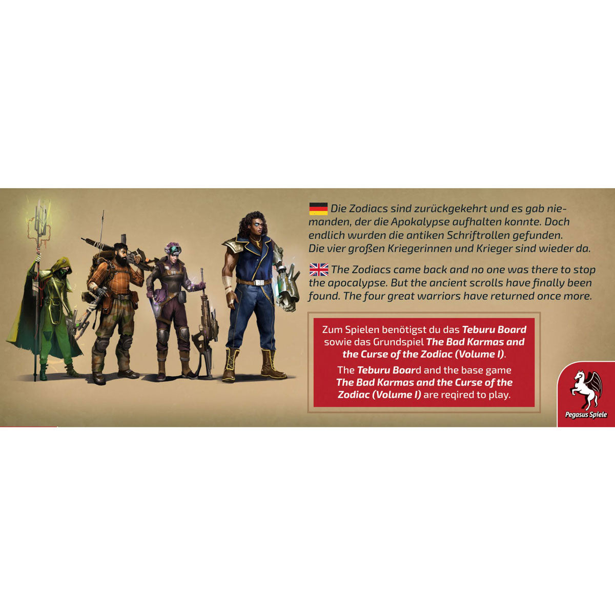 Teburu: The Bad Karmas and The Curse of the Zodiac - The Zodiac Apocalypse Rückseite