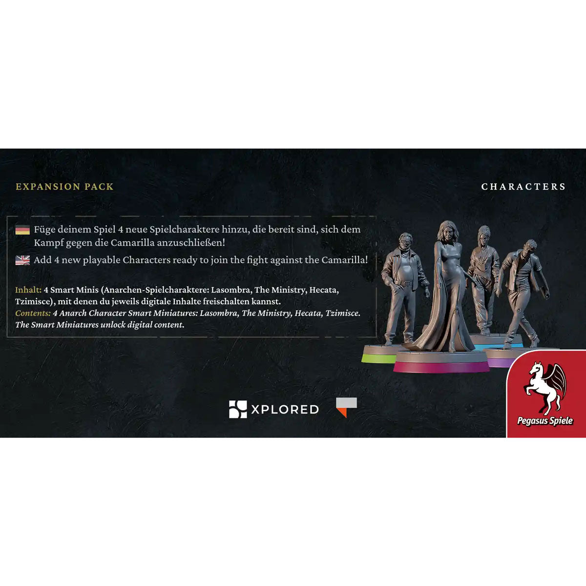 Teburu: Vampire: The Masquerade - Milan Uprising: Characters Rückseite