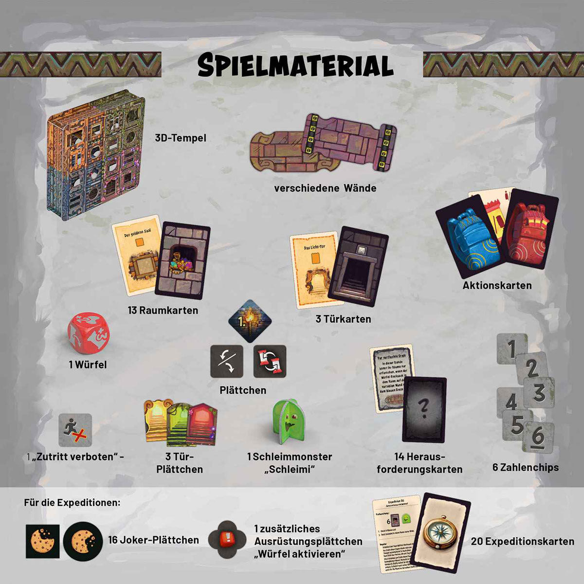 Temple Twist Spielmaterial