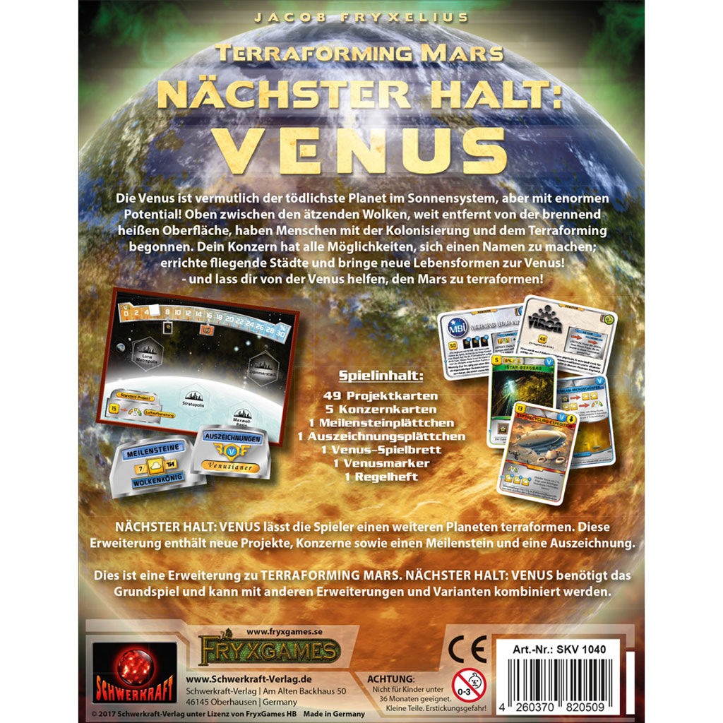 Terraforming Mars: Nächster Halt: Venus Rückseite