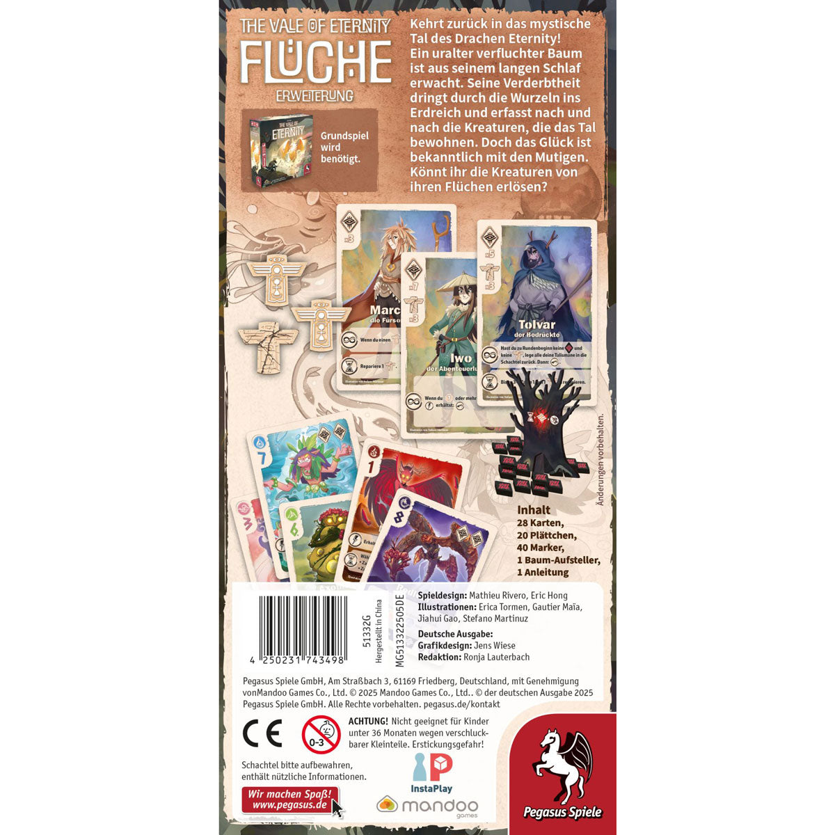 The Vale of Eternity: Flüche Rückseite