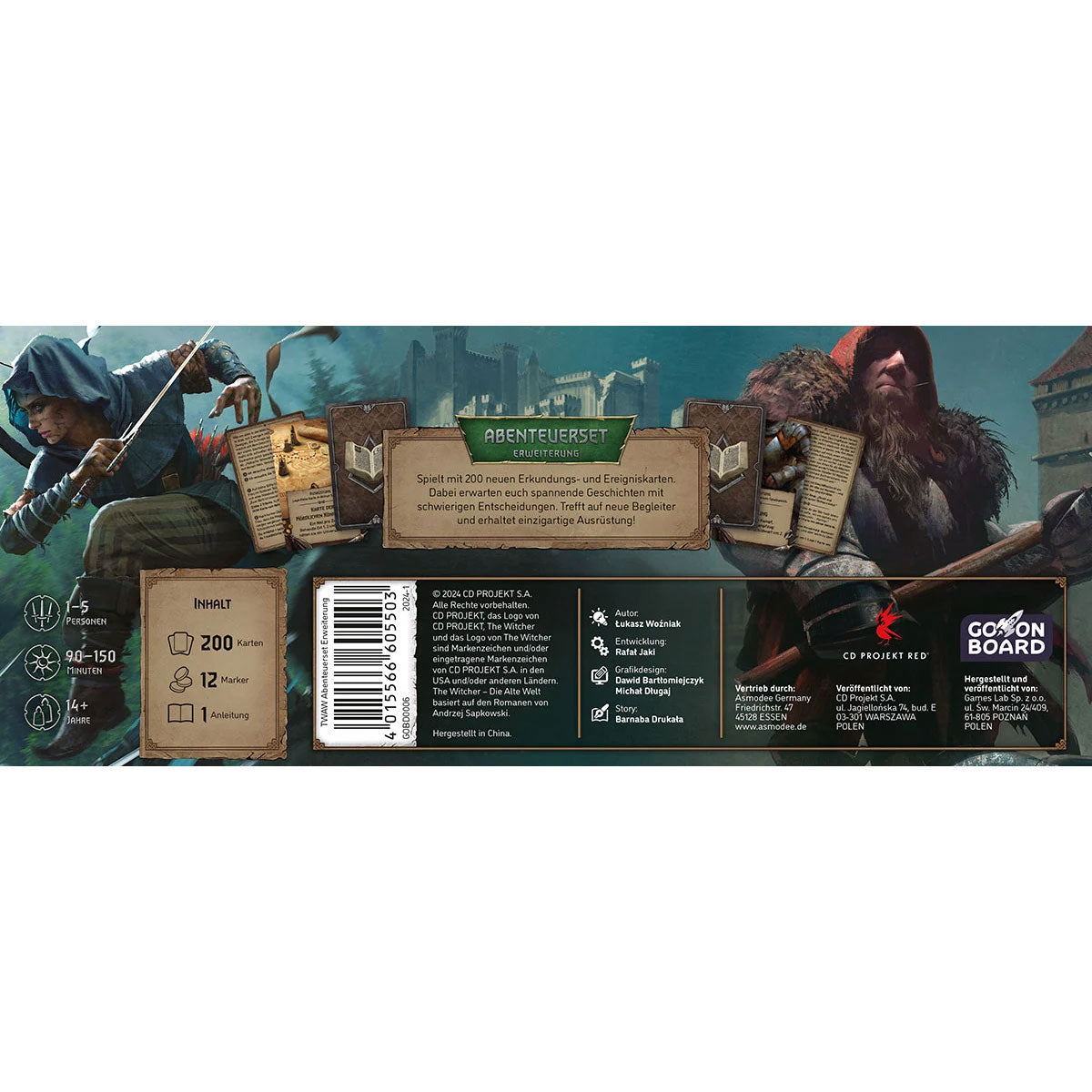 The Witcher: Die Alte Welt - Abenteuerset Rückseite