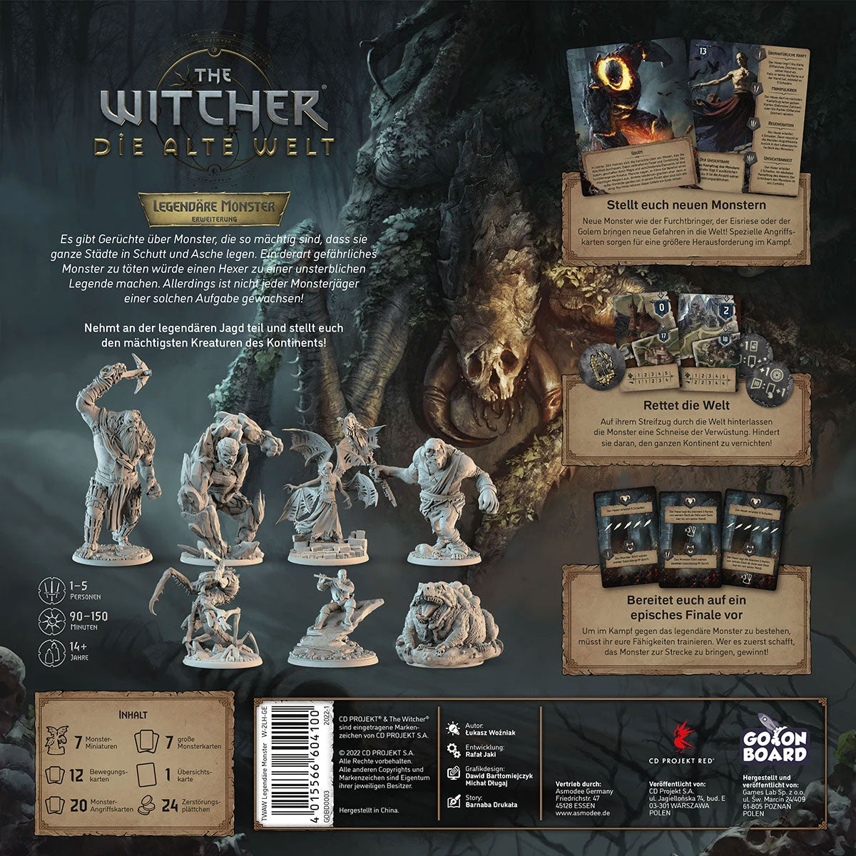 The Witcher: Die Alte Welt - Legendäre Monster Rückseite
