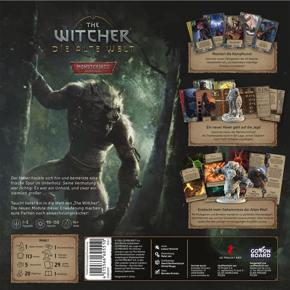 The Witcher: Die Alte Welt - Monsterjagd Rückseite