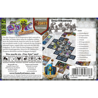 Tiny Epic Dungeons Rückseite