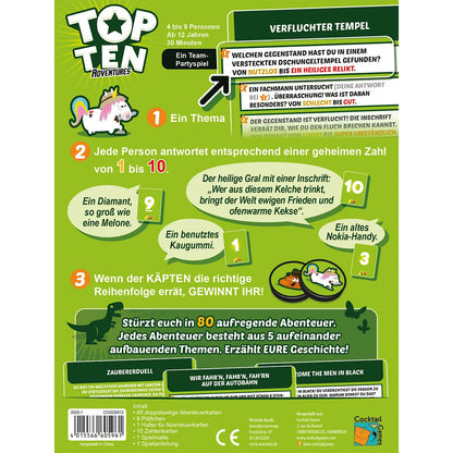 Top Ten Adventures Rückseite