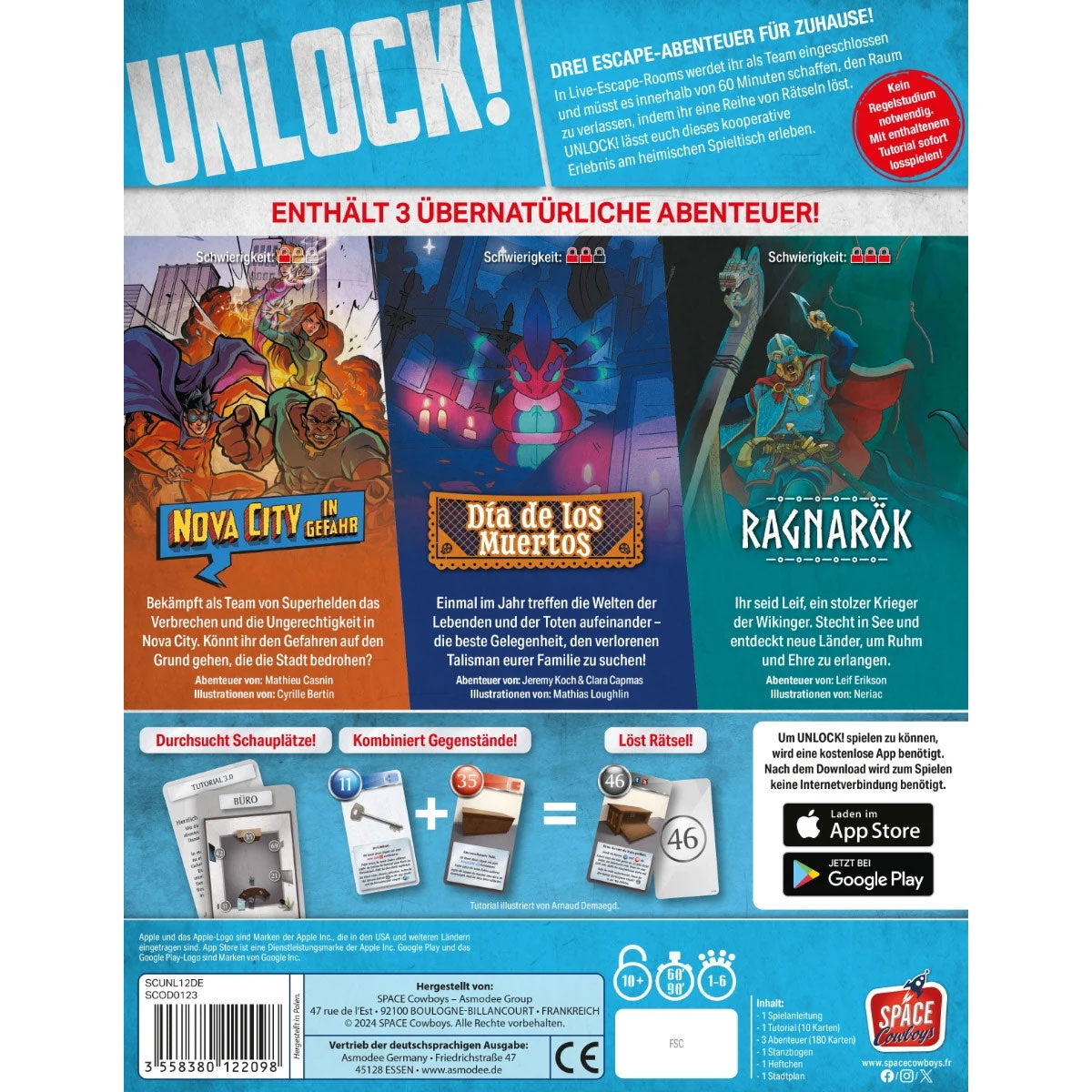 Unlock! Supernatural Adventures Rückseite