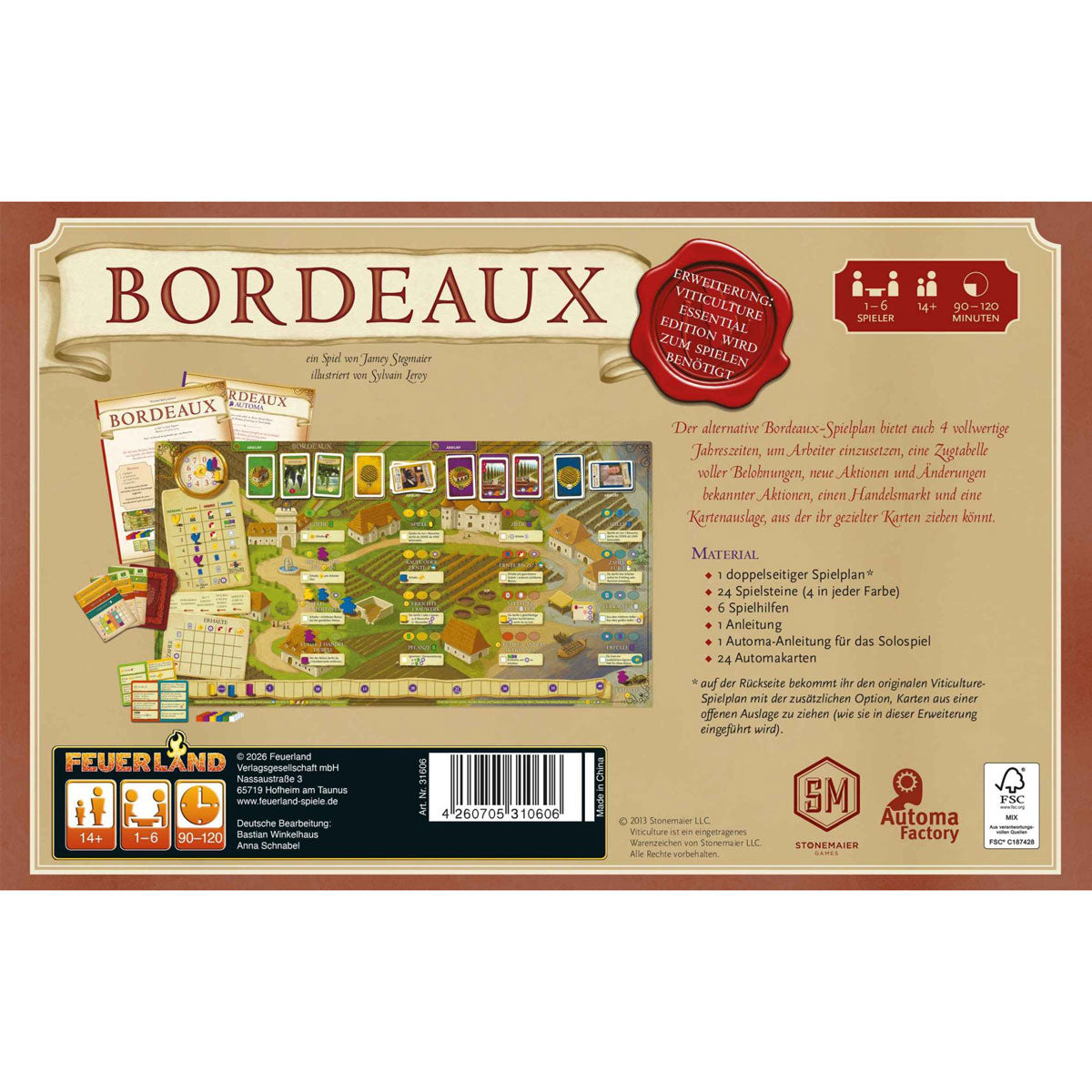Viticulture: Bordeaux Rückseite