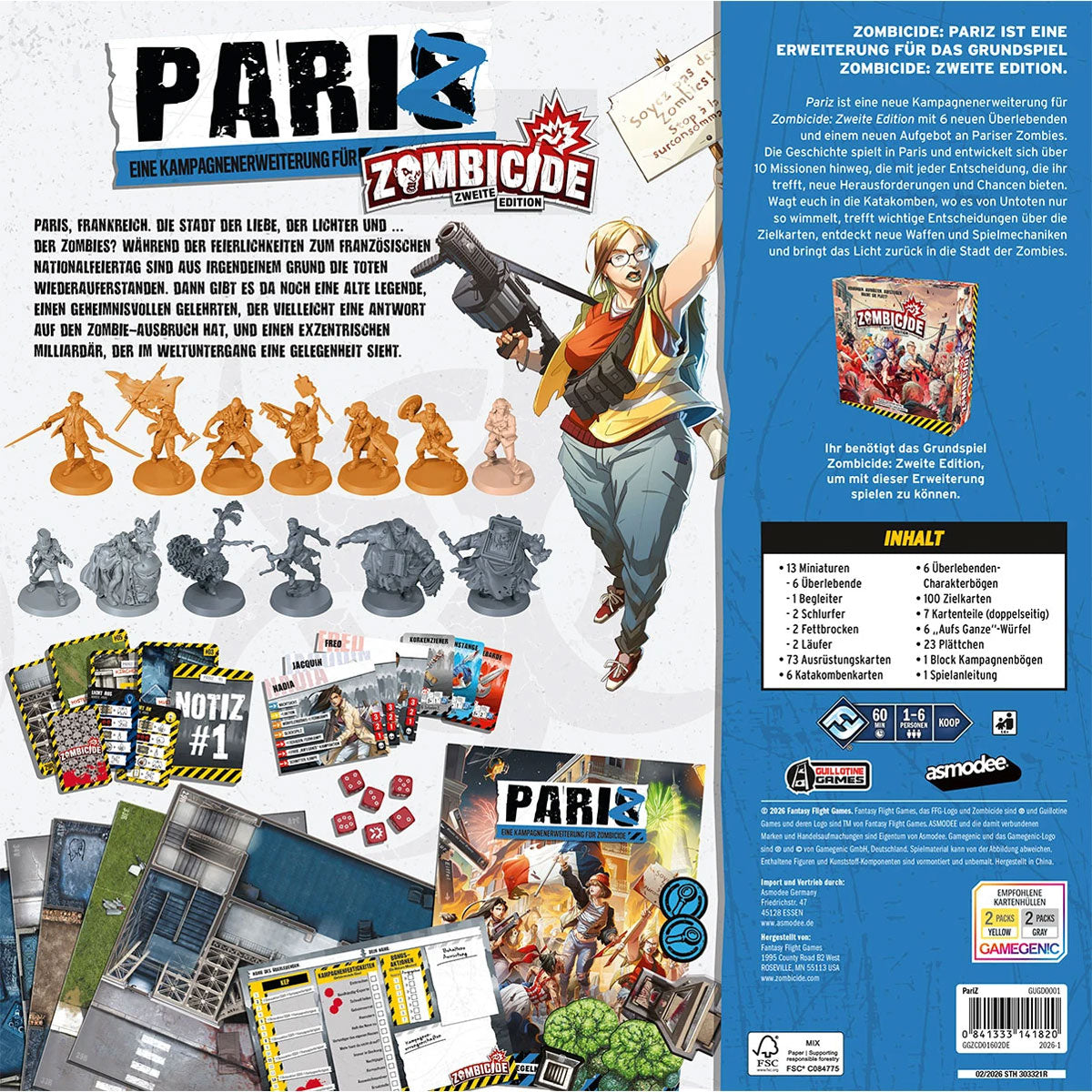 Zombicide (2. Edition): PariZ Rückseite