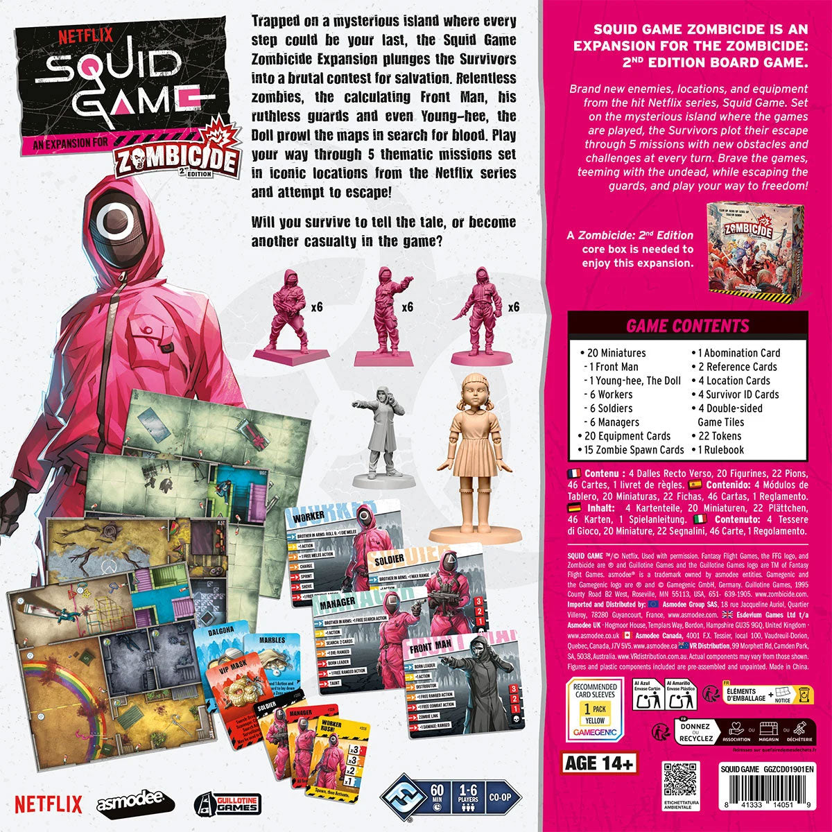 Zombicide (2. Edition): Squid Game Rückseite