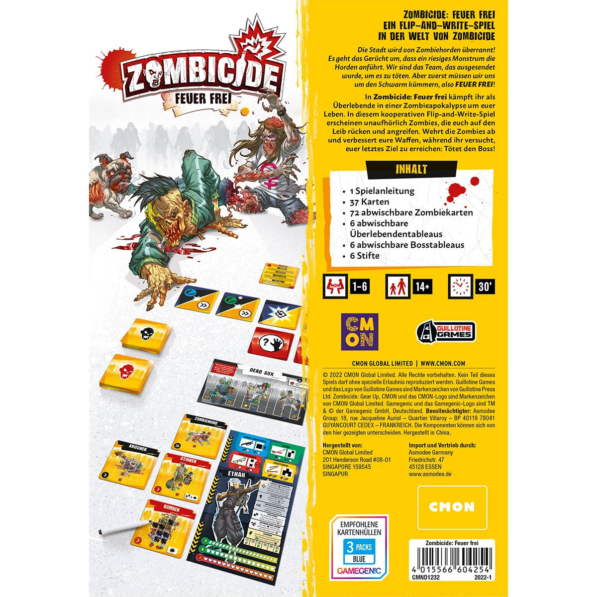 Zombicide: Feuer frei Rückseite