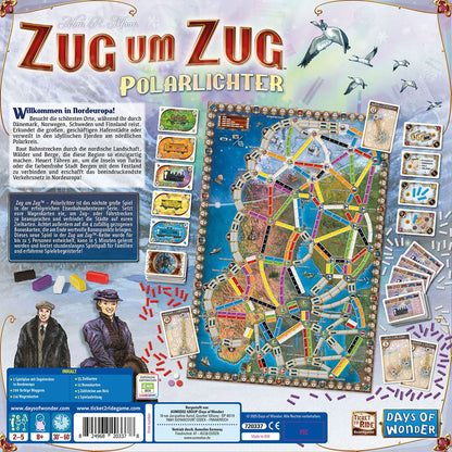 Zug um Zug: Polarlichter Rückseite